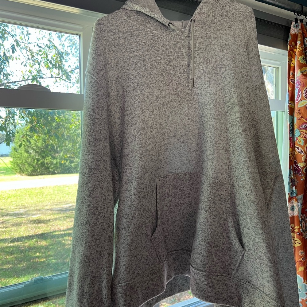 Old Navy Heather Gray Hooded Men's Sweater